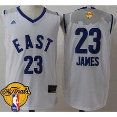Cavaliers #23 LeBron James White 2016 All Star The Finals Patch Stitched NBA Jersey