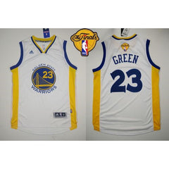 Revolution 30 Warriors #23 Draymond Green White The Finals Patch Stitched NBA Jersey