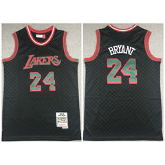 Men's Los Angeles Lakers #24 Kobe Bryant 2007-08 Black Mitchell & Ness Hardwood Classics Stitched Jersey