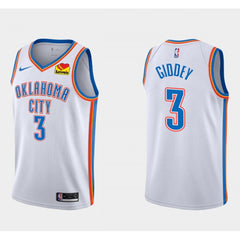 Men's Oklahoma City Thunder #3 Chris Paul White Stitched NBA Jersey