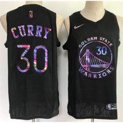 Men's Golden State Warriors #30 Stephen Curry Black Stitched Jersey