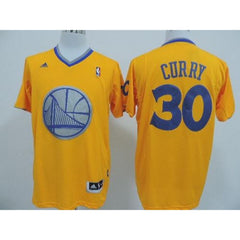 Warriors #30 Stephen Curry Gold 2013 Christmas Day Swingman Stitched NBA Jersey