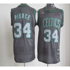 Celtics #34 Paul Pierce Black Rhythm Fashion Embroidered NBA Jersey