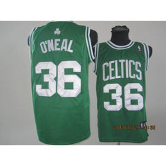 Celtics #36 Shaquille O'Neal Stitched Green (White No.) NBA Jersey