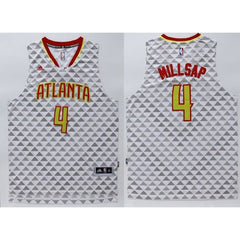 Hawks #4 Paul Millsap White Swingman Stitched NBA Jersey