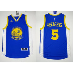 Revolution 30 Warriors #5 Marreese Speights Blue Stitched NBA Jersey