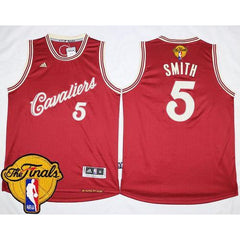 Cavaliers #5 J.R. Smith Red 2015-2016 Christmas Day The Finals Patch Stitched NBA Jersey