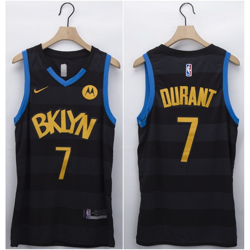 Men's Brooklyn Nets #7 Kevin Durant Black Fashion Edition Stitched NBA Jersey