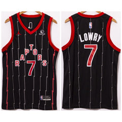 Men's Toronto Raptors #7 Kyle Lowry Black Stitched Jersey
