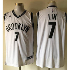 Nets #7 Jeremy Lin White Home Stitched NBA Jersey
