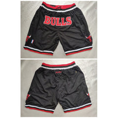 Men's Chicago Bulls Black Shorts (Run Small)