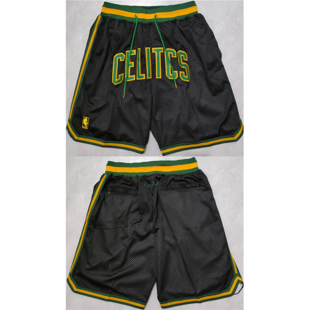 Men's Boston Celtics Black Shorts (Run Small)