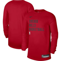 Men's Chicago Bulls Red 2023/24 Legend On-Court Practice Long Sleeve T-Shirt