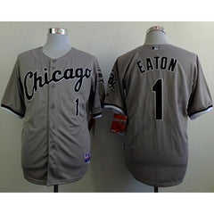 White Sox #1 Adam Eaton Grey Cool Base Stitched MLB Jersey