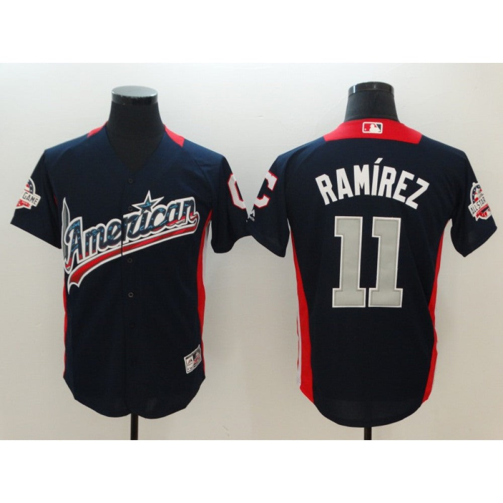 American League #11 Jose Ramirez Navy 2018 MLB All-Star Game Home Run Derby Jersey