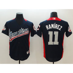 American League #11 Jose Ramirez Navy 2018 MLB All-Star Game Home Run Derby Jersey