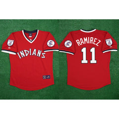 Youth Cleveland Guardians #11 Jose Ramirez Red Stitched Jersey