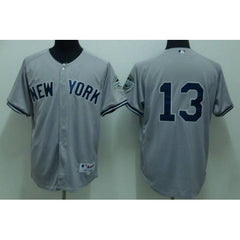 Yankees #13 Alex Rodriguez Stitched Grey Youth MLB Jersey