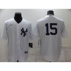 Men's New York Yankees #15 Thurman Munson White Cool Base Stitched Baseball Jersey