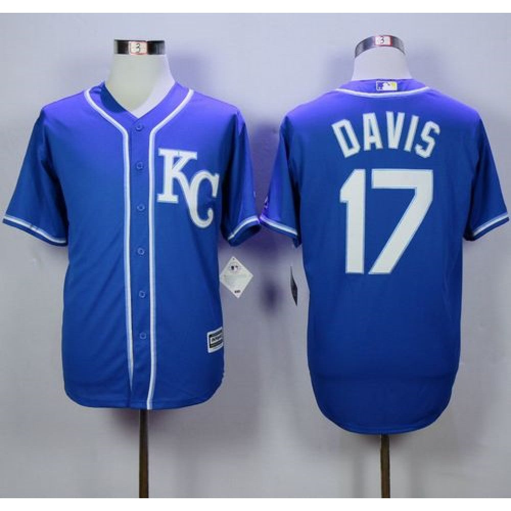 Royals #17 Wade Davis Blue Alternate 2 New Cool Base Stitched MLB Jersey