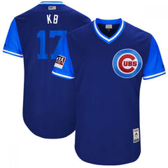 Men's Chicago Cubs #17 Kris Bryant "KB" Majestic Royal/Light Blue 2018 Players' Weekend Authentic Stitched MLB Jersey