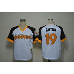Mitchell And Ness Padres #19 Tony Gwynn White Throwback Stitched MLB Jersey
