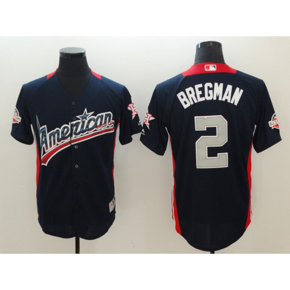 American League #2 Alex Bregman Navy 2018 MLB All-Star Game Home Run Derby Jersey