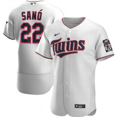 Men's Minnesota Twins #22 Miguel Sano White Flex Base Stitched MLB Jersey
