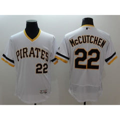 Pirates #22 Andrew McCutchen White Flexbase Authentic Collection Cooperstown Stitched MLB Jersey