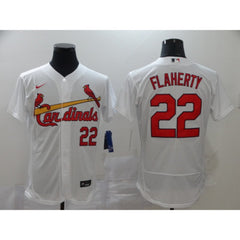 Men's St. Louis Cardinals #22 Jack Flaherty White Flex Base Stitched MLB Jersey