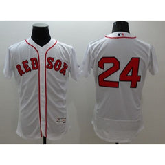 Red Sox #24 David Price White Flexbase Authentic Collection Stitched MLB Jersey