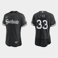 Men's Chicago White Sox #33 Lance Lynn 2021 City Connect Flex Base Stitched Jersey