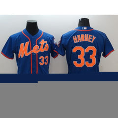 Mets #33 Matt Harvey Blue Flexbase Authentic Collection Stitched MLB Jersey