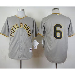 Pirates #6 Starling Marte Grey 1953 Turn Back The Clock Stitched MLB Jersey
