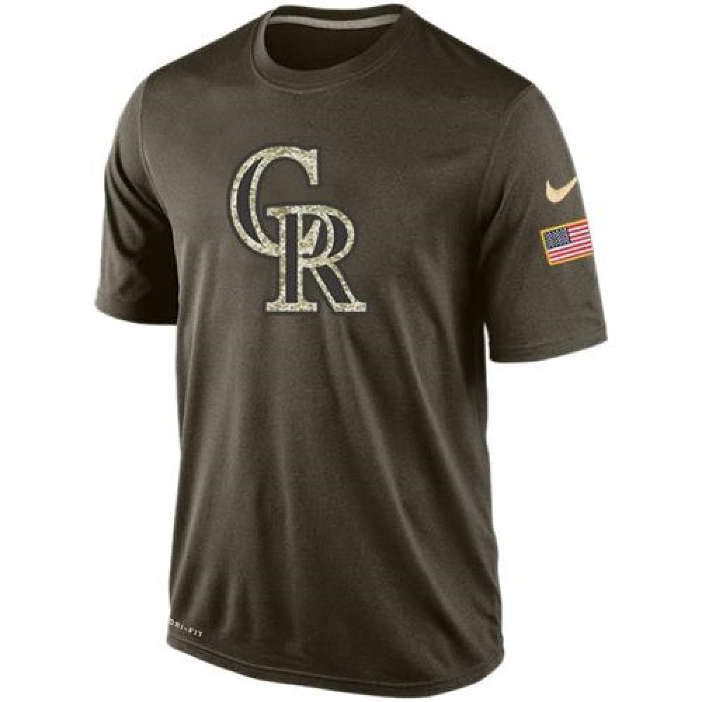 Men's Colorado Rockies Salute To Service Dri-FiT T-Shirt