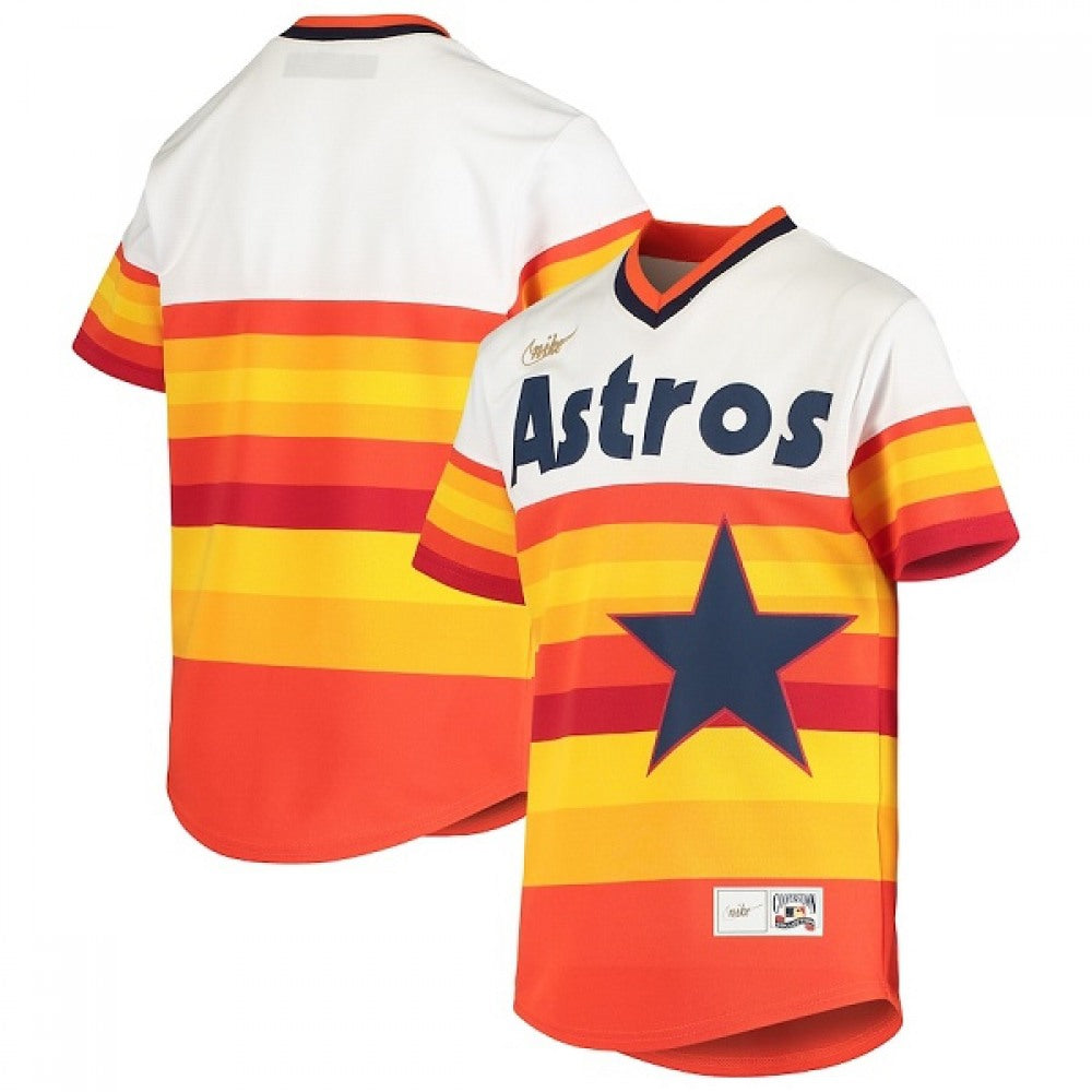 Men's Houston Astros Home Cooperstown Collection Team Cool Base Stitched Baseball Jersey