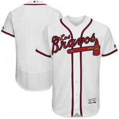 Men's Atlanta Braves Blank White los bravos Flex Base Stitched Baseball Jersey