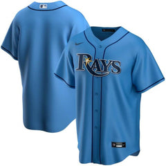 Men's Tampa Bay Rays Blank Blue Cool Base Stitched Jersey