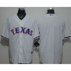Rangers Blank White New Cool Base Stitched MLB Jersey