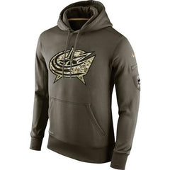 Men's Columbus Blue Jackets Salute To Service NHL Hoodie