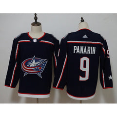 Men's Columbus Blue Jackets #9 Artemi Panarin Navy Stitched NHL Jersey