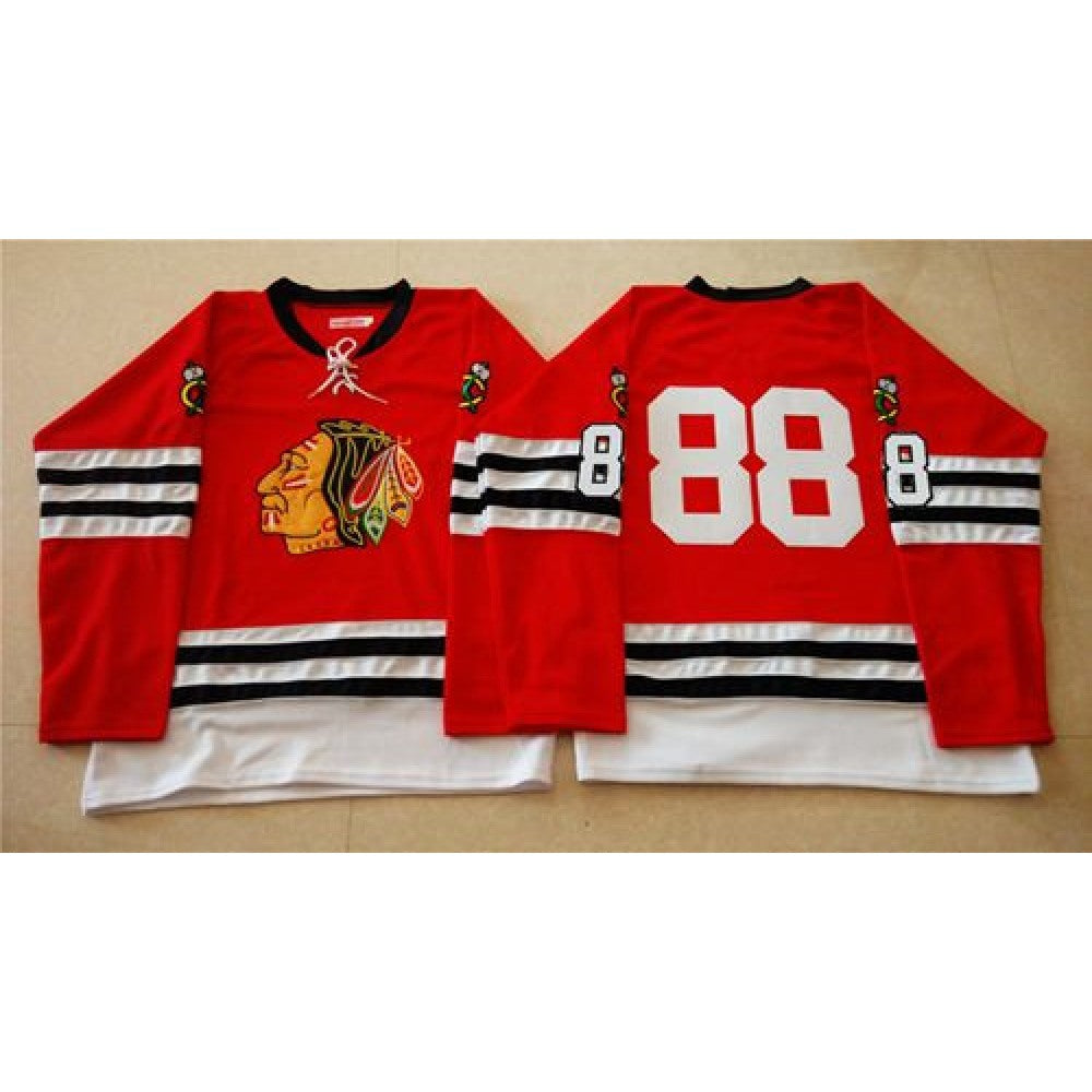 Mitchell And Ness 1960-61 Blackhawks #88 Patrick Kane Red Stitched NHL Jersey