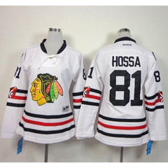 Blackhawks #81 Marian Hossa White 2015 Winter Classic Women's Stitched NHL Jersey