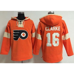 Philadelphia Flyers #16 Bobby Clarke Orange Pullover NHL Hoodie