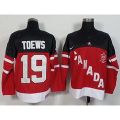 Olympic CA. #19 Jonathan Toews Red 100th Anniversary Stitched NHL Jersey