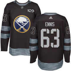 Sabres #63 Tyler Ennis Black 1917-2017 100th Anniversary Stitched NHL Jersey