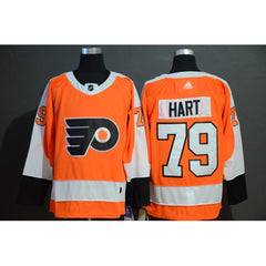 Men's Philadelphia Flyers #79 Carter Hart Orange Stitched NHL Jersey
