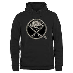 Men's Buffalo Sabres Black Rink Warrior Pullover Hoodie