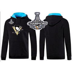 Pittsburgh Penguins Pullover Hoodie 2016 Stanley Cup Champions Black & Blue