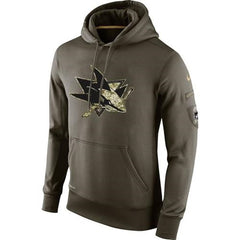 Men's San Jose Sharks Salute To Service NHL Hoodie